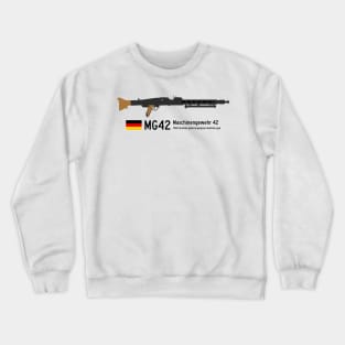 MG42 Maschinengewehr 42 Historical 1942 German general-purpose machine gun black. Crewneck Sweatshirt